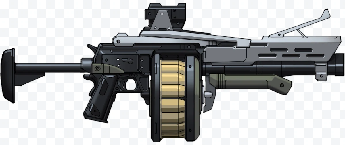 Drum machine gun firearm