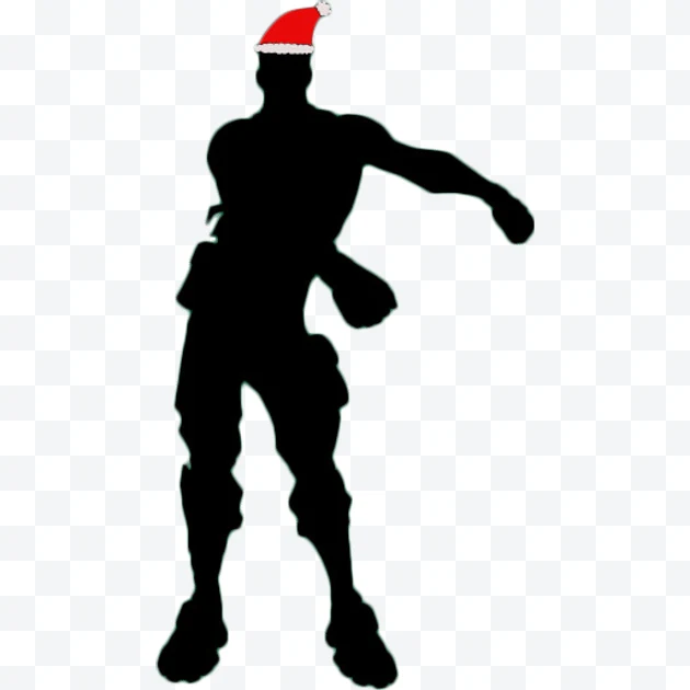 Fortnite dance with Christmas hat