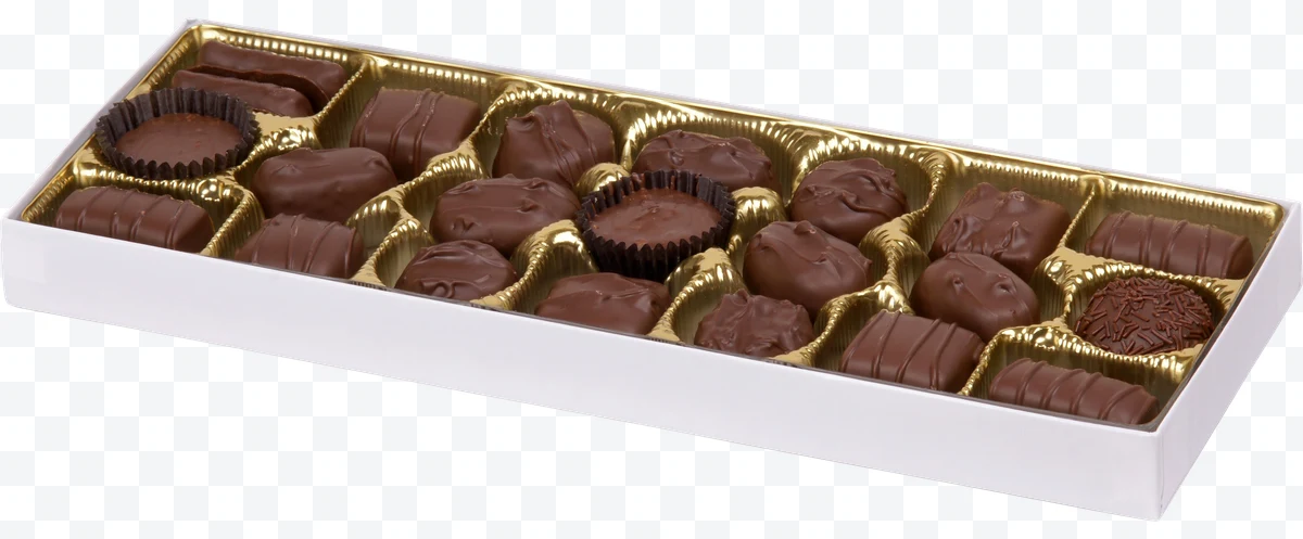 Box of chocolate bonbons
