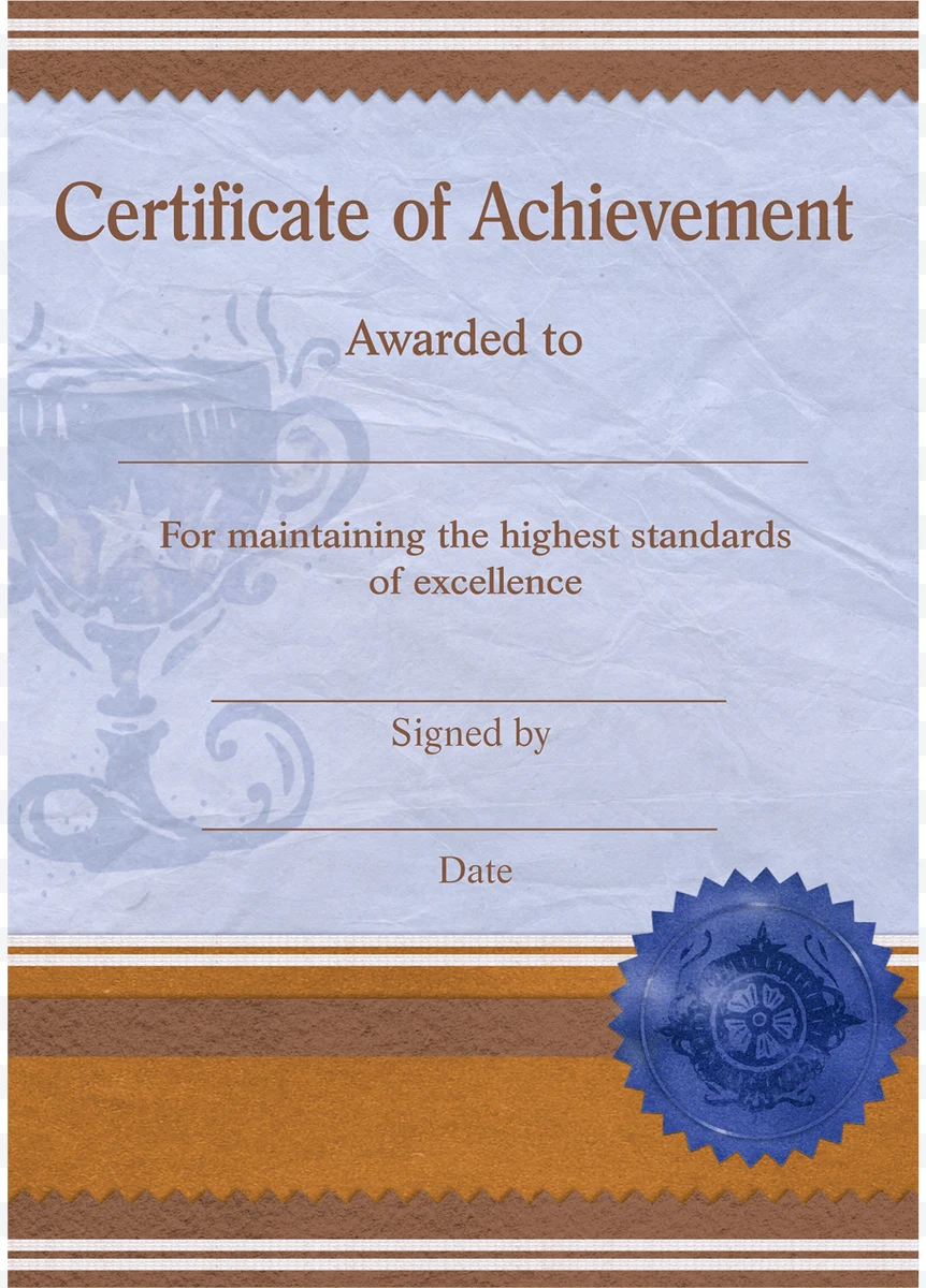 Achievement Certificate
