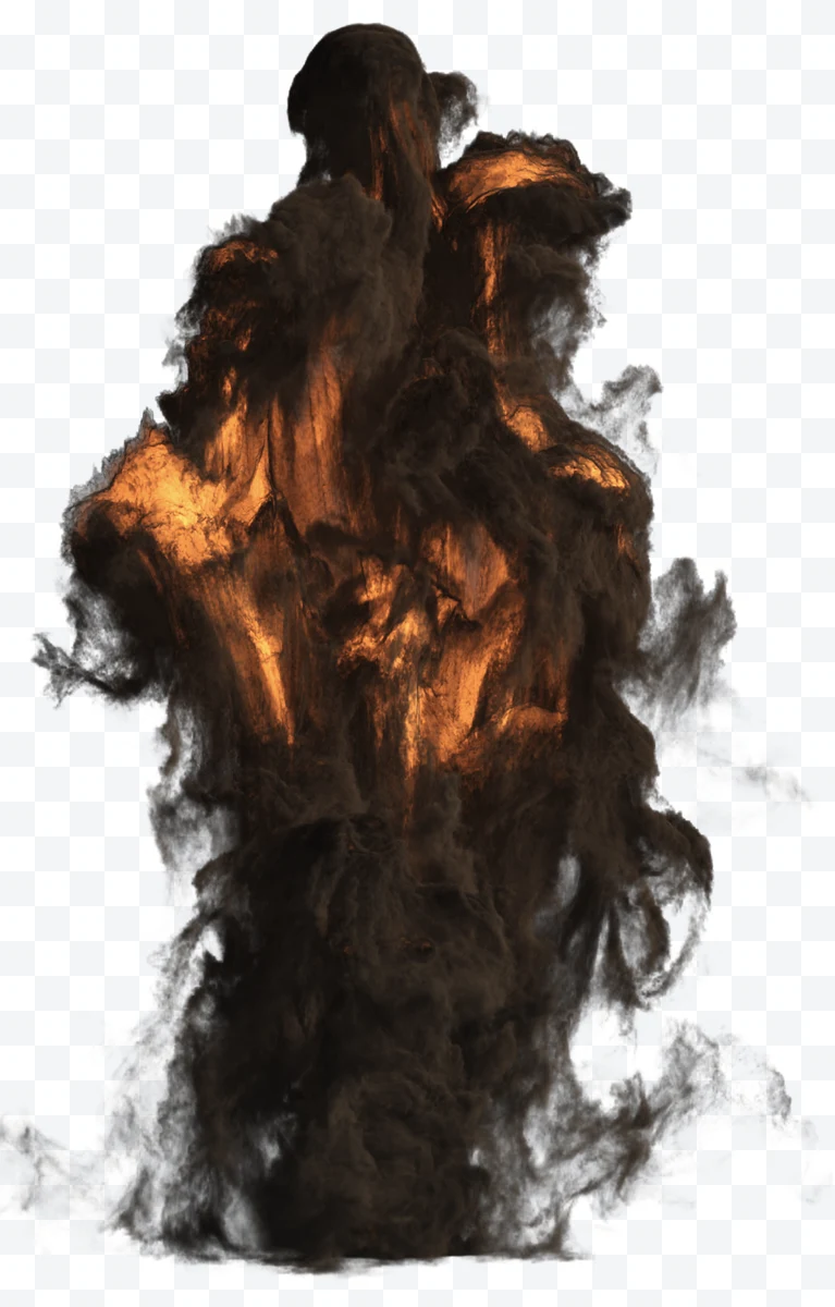 Smoke and fire column