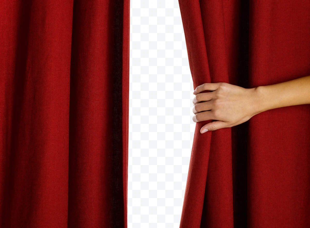 Red curtain
