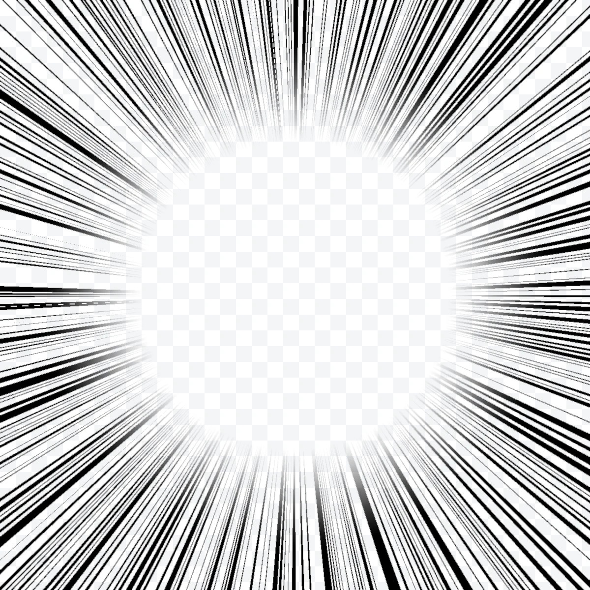Manga speed lines effect