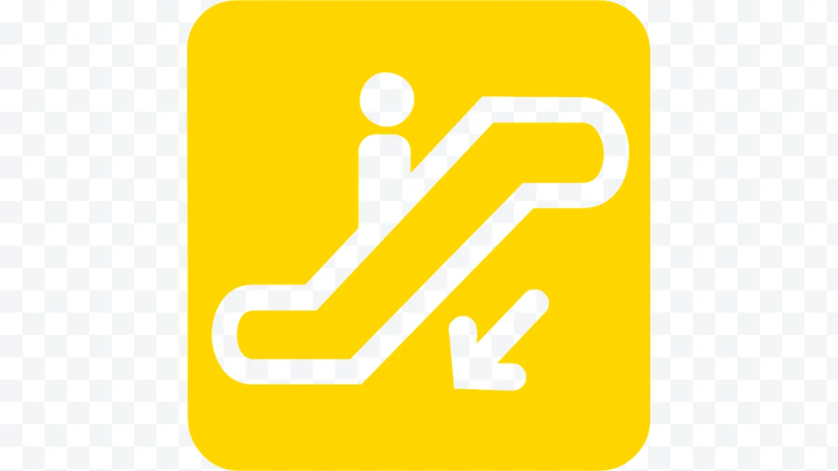 Escalator going down