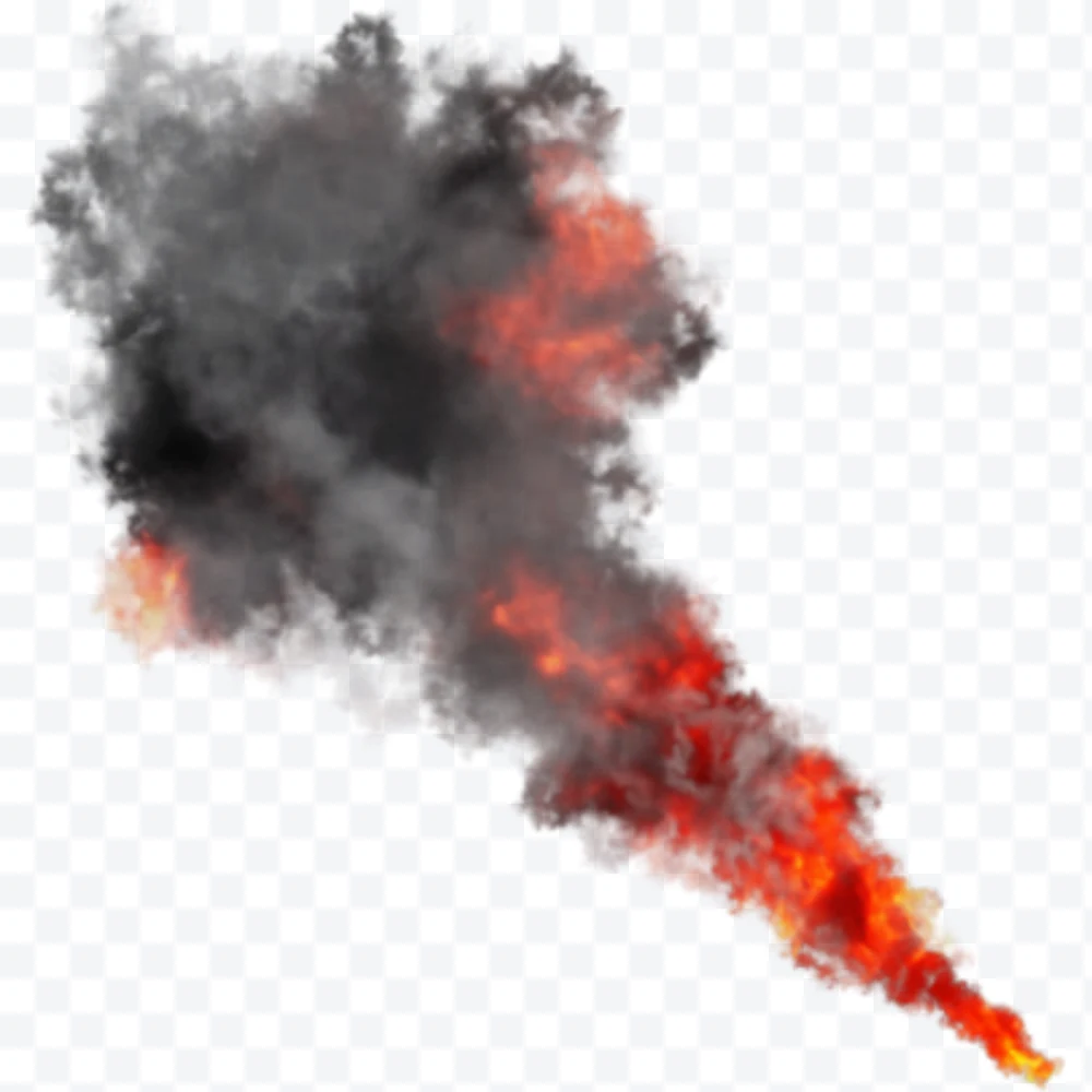 Fire and smoke explosion