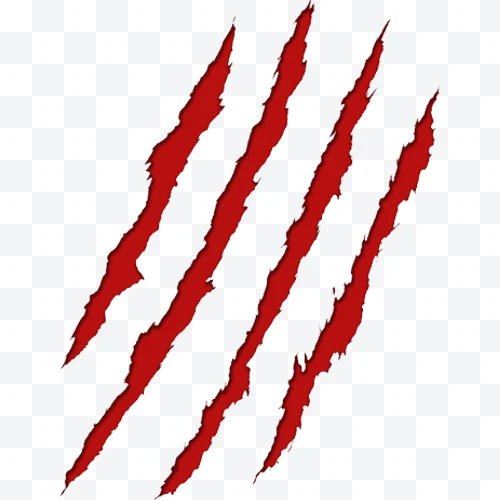Red scratch claws