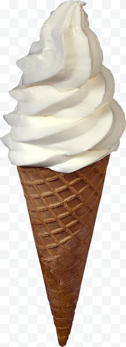 Vanilla cone ice cream