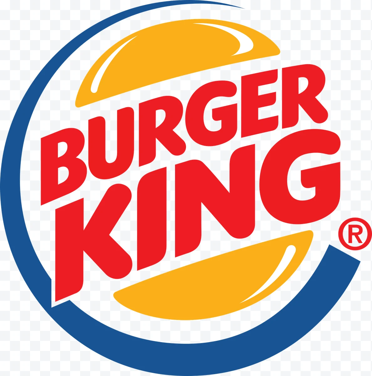 Burger King logo with red letters and blue ring.