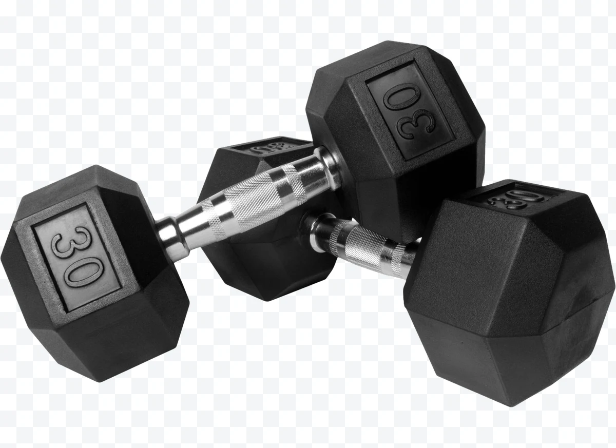 30 Pound Hexagonal Dumbbells