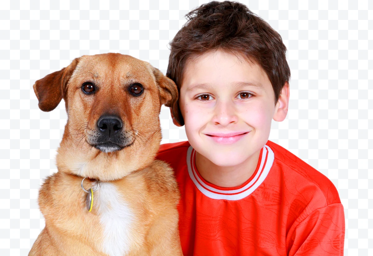 Boy with dog