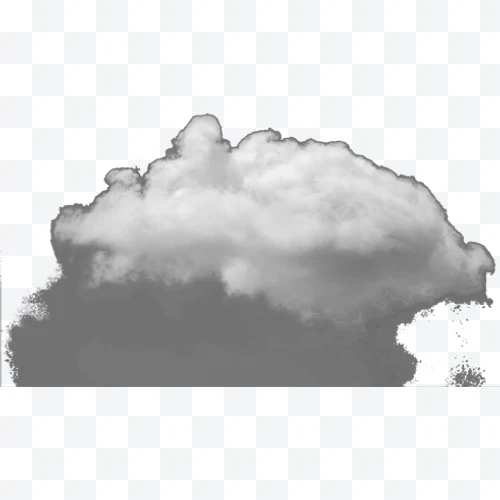 White fluffy cloud in the sky.