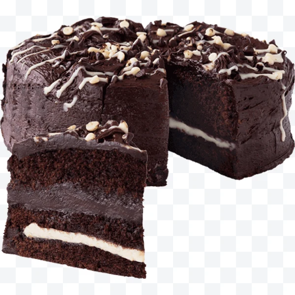 Chocolate cake with filling and frosting