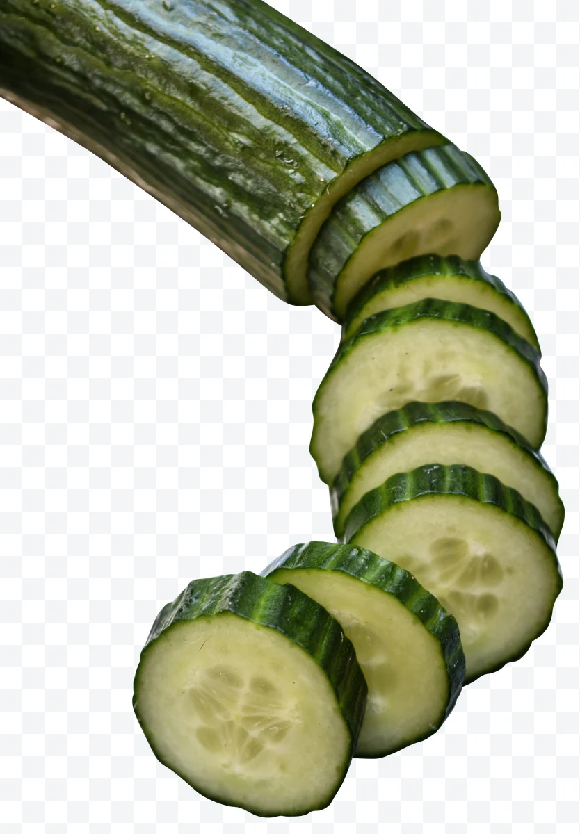 Sliced cucumber