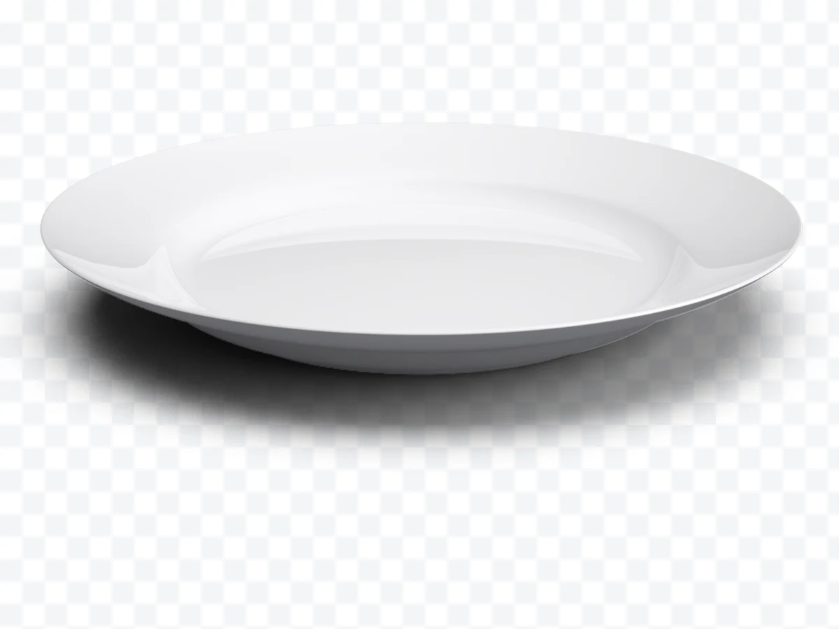 White plate