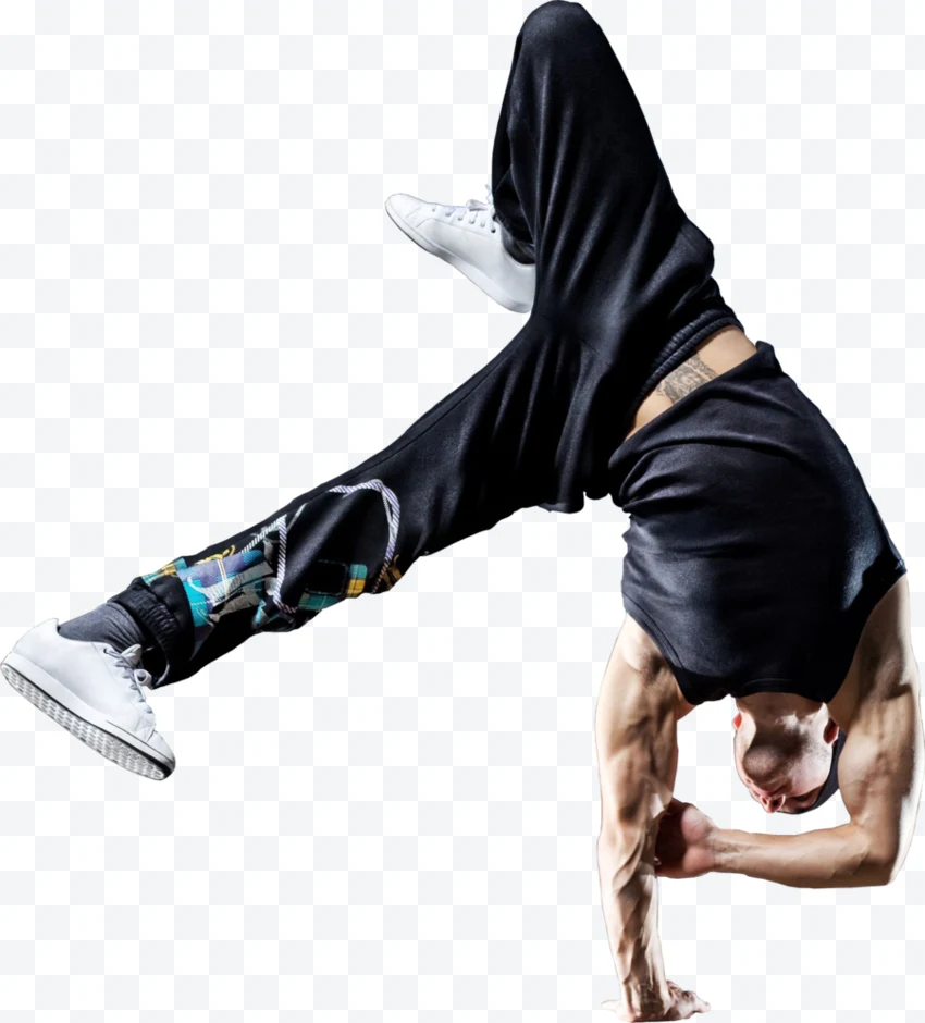 Retrato de Hombre haciendo breakdance