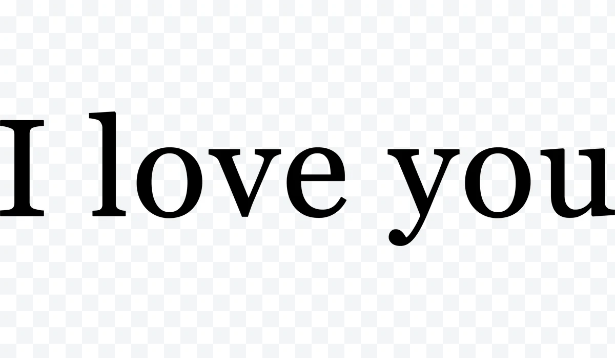 'I love you' text