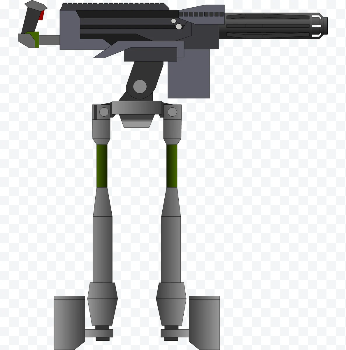 Automatic machine gun turret