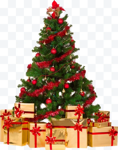 Árbol de Navidad con regalos