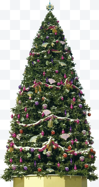 Árbol de Navidad decorado