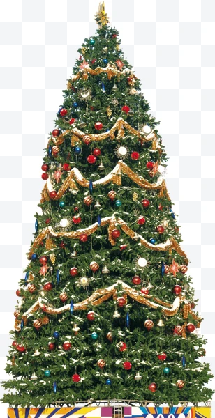 Árbol de Navidad decorado