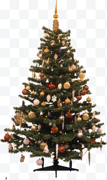 Árbol de Navidad decorado