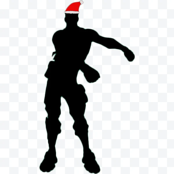 Fortnite dance with Christmas hat