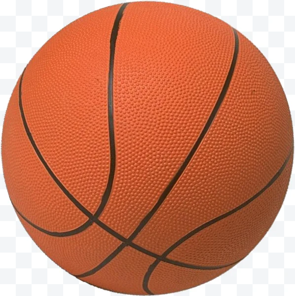 Orange basketball with black lines