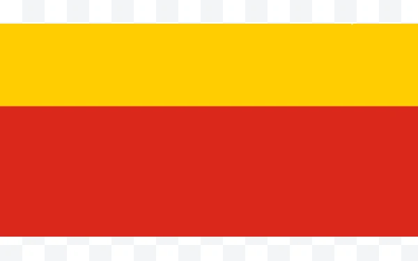 Bandera de España con franja amarilla arriba y franja roja abajo