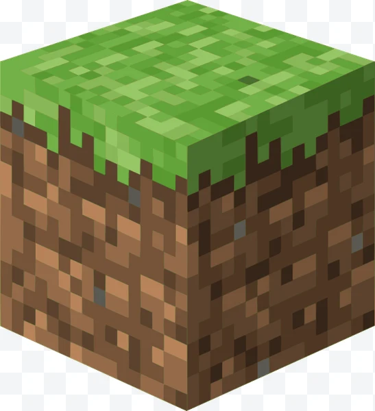 Bloque de hierba de Minecraft