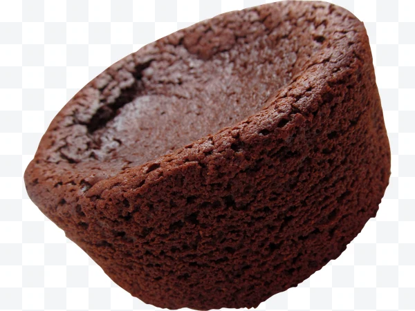 Brownie de chocolate horneado con textura esponjosa