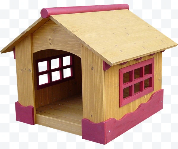 Caseta de madera para perros