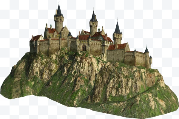 Castillo medieval en colina rocosa