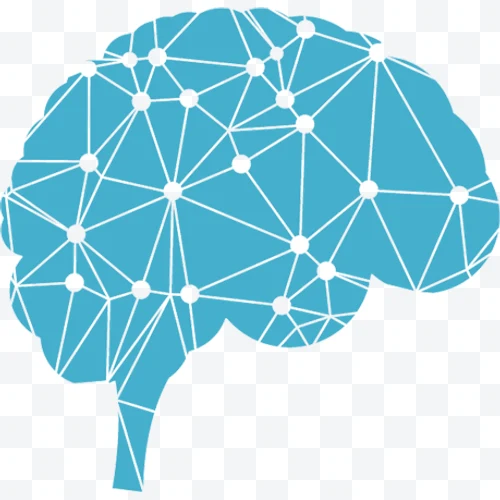 Cerebro con red neuronal