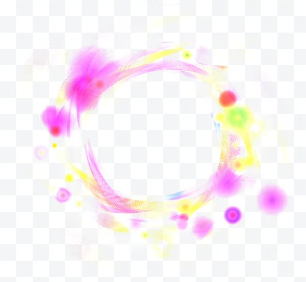 Abstract circle of bright colors