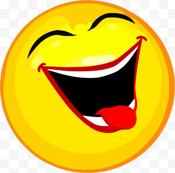 Emoji amarillo sonriente con lengua roja afuera y ojos cerrados