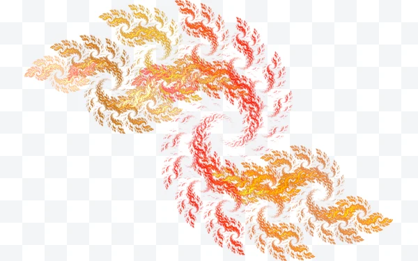 Fractal de hojas en espiral