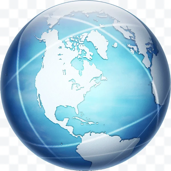 Globo terráqueo con América del Norte y del Sur