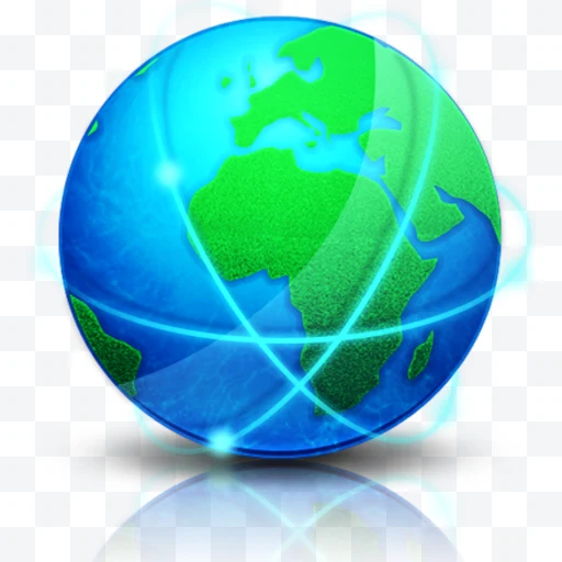 Globo terráqueo con conexiones de red