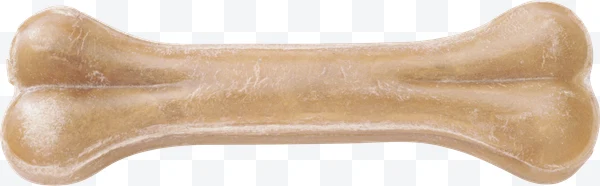 Hueso para perro beige con textura rugosa