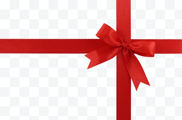 Lazo rojo de regalo