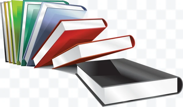 Libros apilados en caída dominó