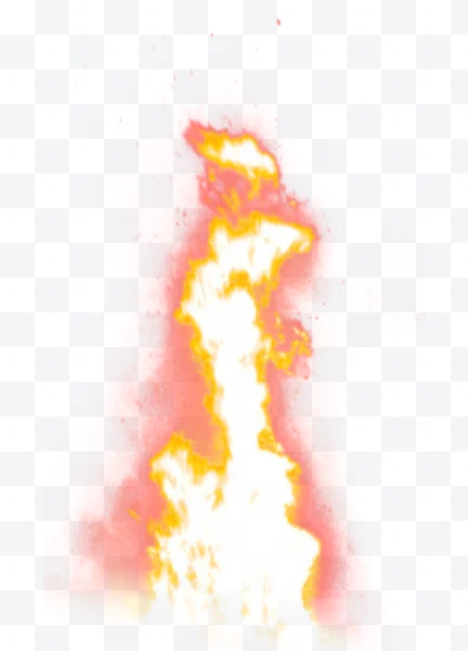 Llama de fuego brillante con borde rojo y amarillo
