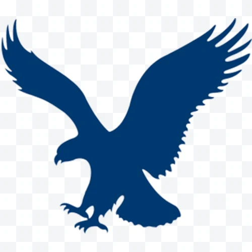 Logo de Águila azul en vuelo