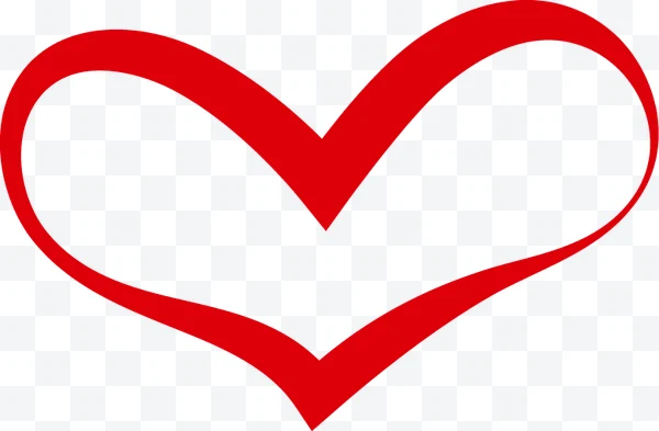 Logo de Logo de corazón estilizado rojo