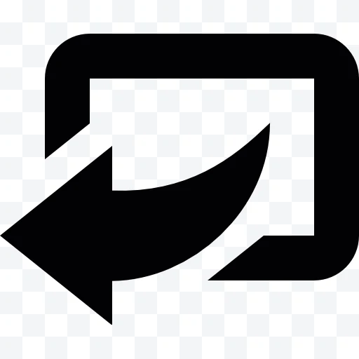 Logo de Logotipo de la flecha curva hacia la izquierda