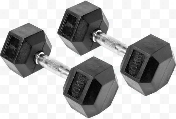 Mancuernas hexagonales de 10 kg