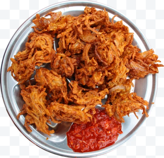 Pakoras con salsa de chile