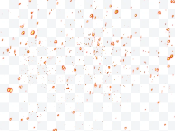 Partículas de fuego o chispas