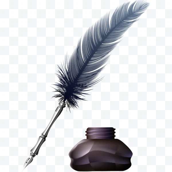 Pluma estilográfica con tintero