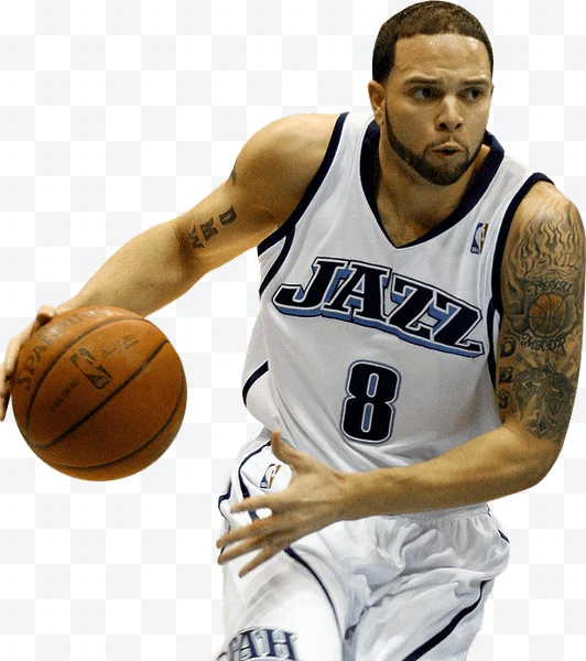 Retrato de Jugador de baloncesto de Utah Jazz con camiseta número 8